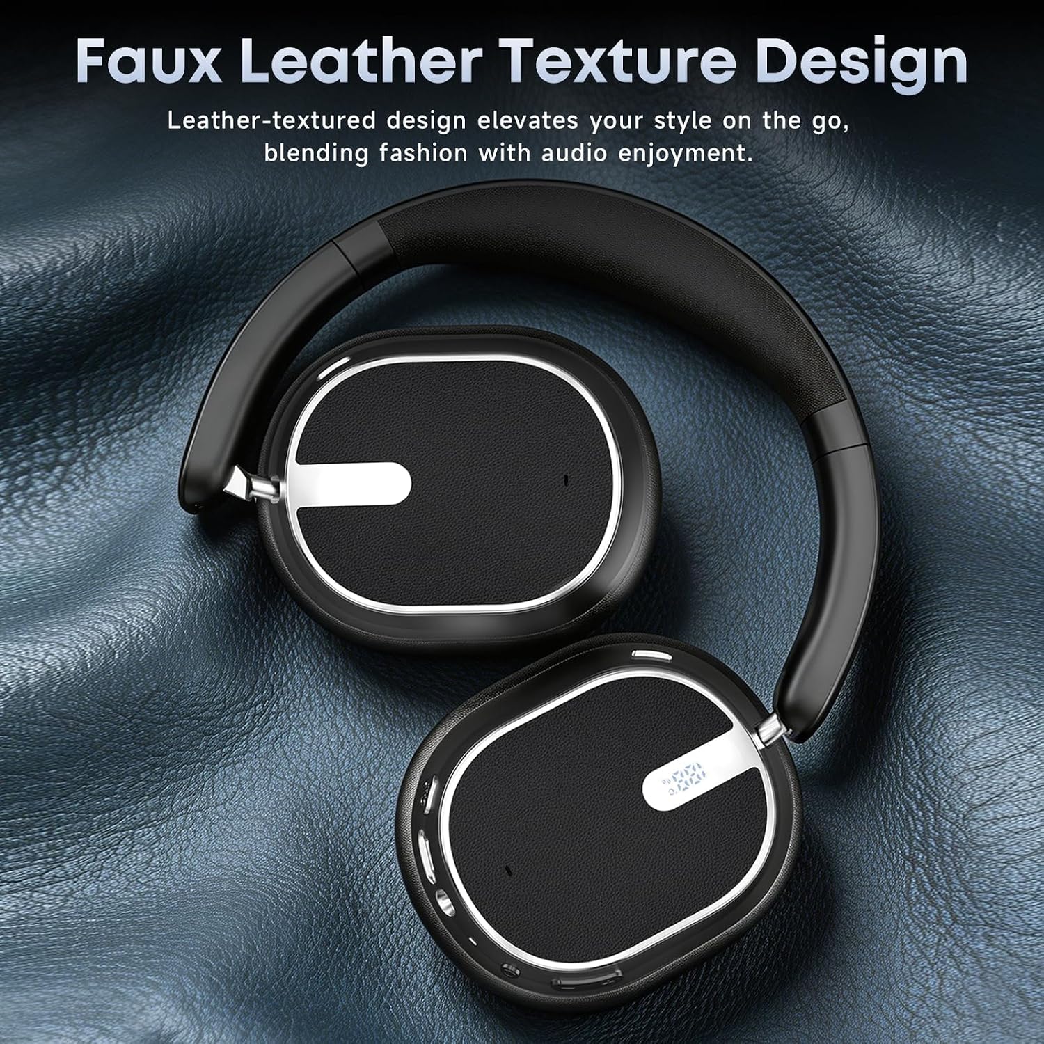 Hybrid Active Noise Cancelling Headphones 120H Playtime 6 ENC Clear Call Mic, Over Ear Headphones Wireless with Hi-Res Audio Comfort Earcup Low Latency ANC Bluetooth 6.0 Headphones for Travel Workout - Image 8