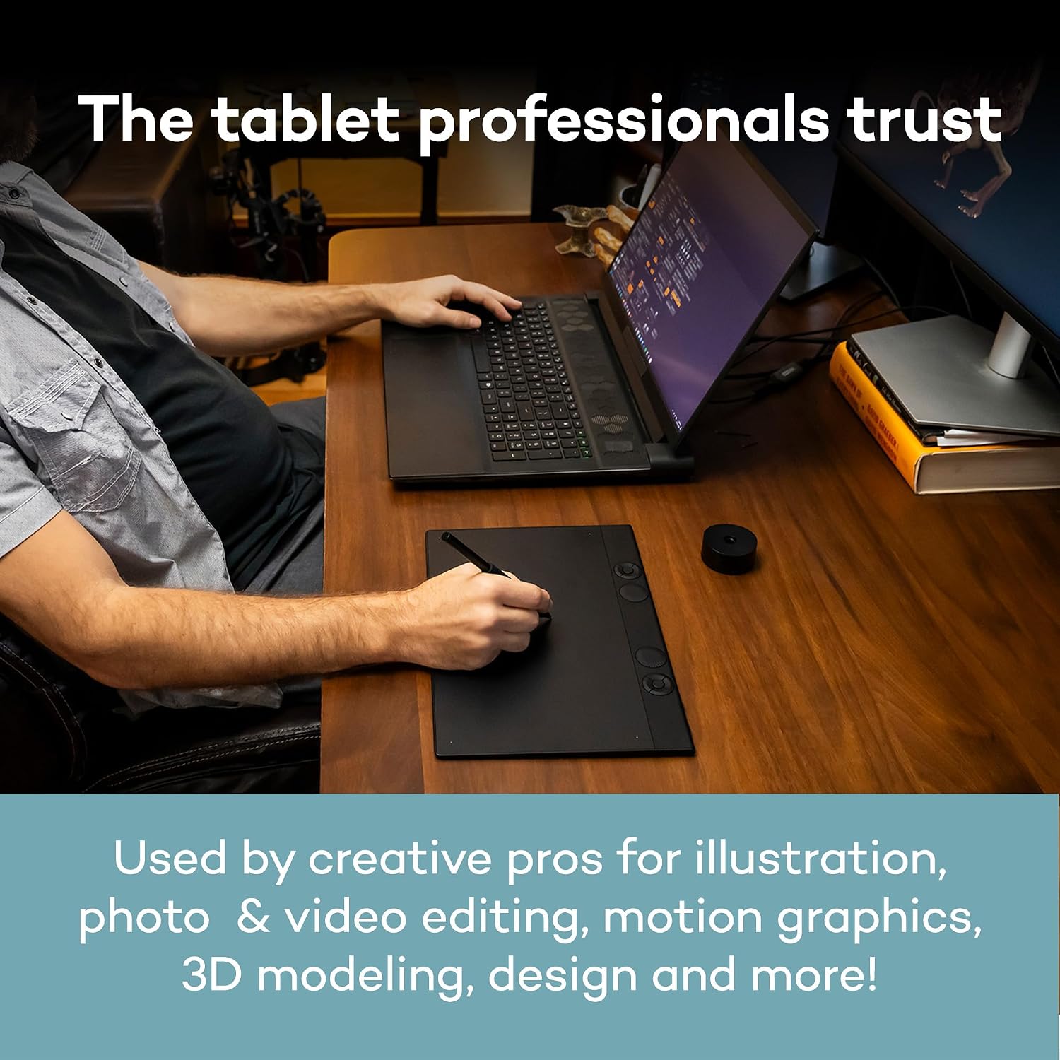 Wacom Intuos Pro Medium, Bluetooth Graphic Drawing Tablet with ProPen 3 - Image 5