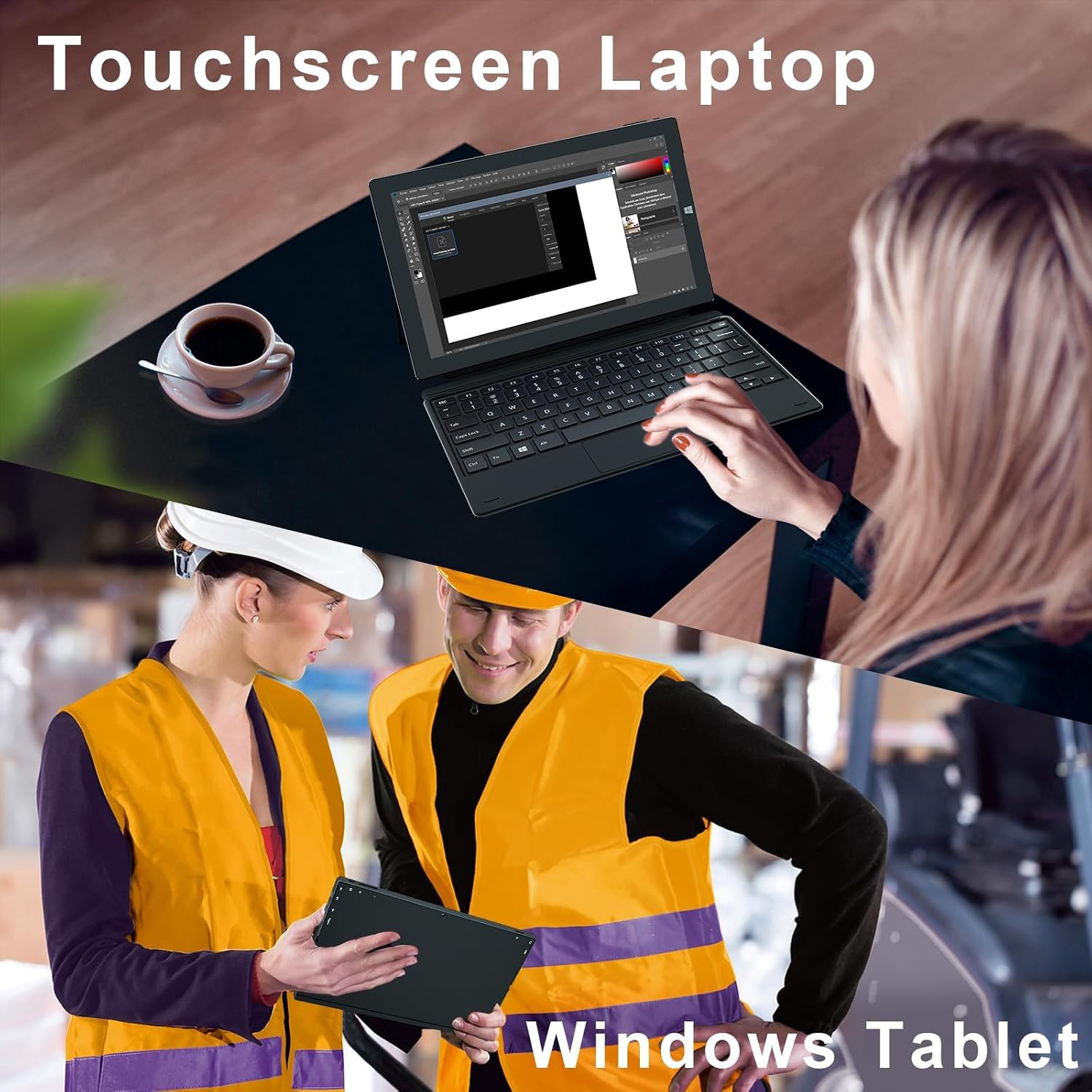 11.6 in Windows Tablet with Keyboard, Win 11 Home Touchscreen Tablets, 8GB DDR4 256GB SSD, 2.7GHz/WiFi/BT/HDMI USB3.0 Output, Dual Camera, SD Card Slot - Image 6